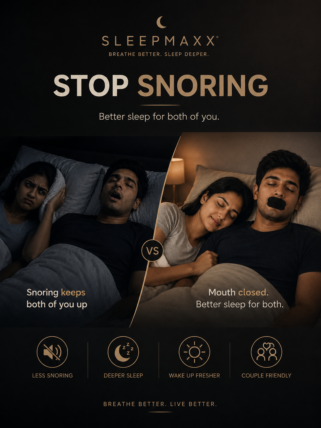 Sleepmaxx Mouth Tape — Gentle Sleep & Nighttime Breathing Support(30pcs)